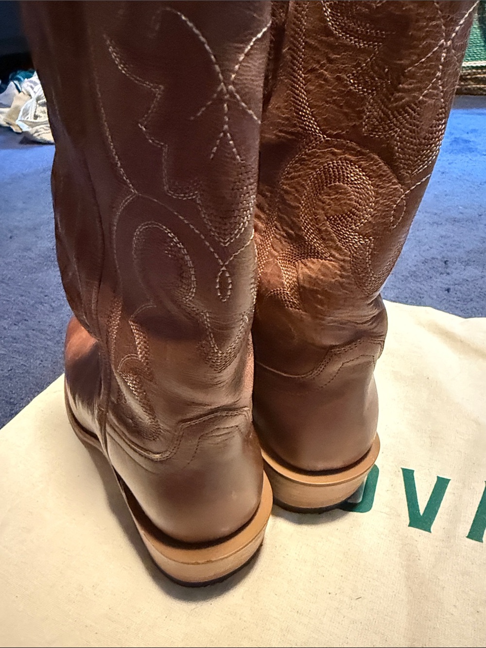 Tecovas Maggie Square Toe Western Boots - Picture 3 of 4